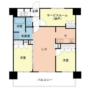 ３部屋　ワイドスパン